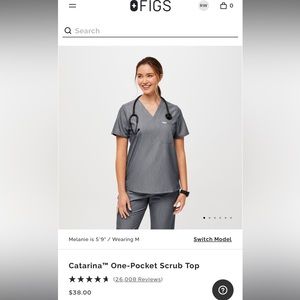 (Set of 2) Catarina One Pocket Scrub Tops - XS